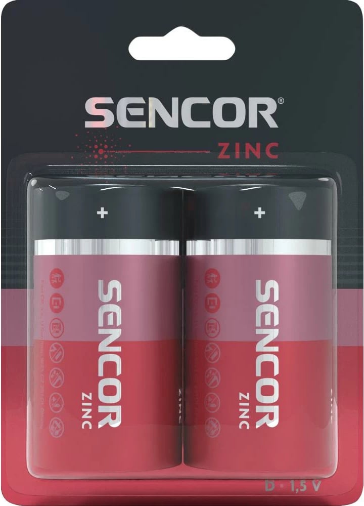 Bateri Sencor SBA R20 2BP D Zn, 2 copë