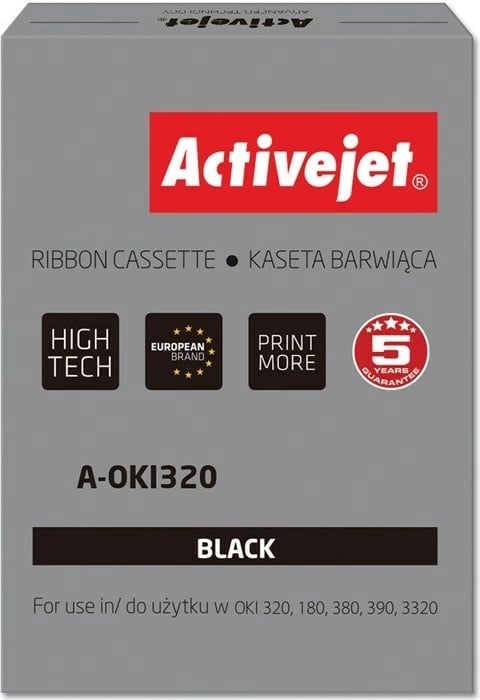 Shirit zëvendësues Activejet A-OKI320 për printer OKI, i zi