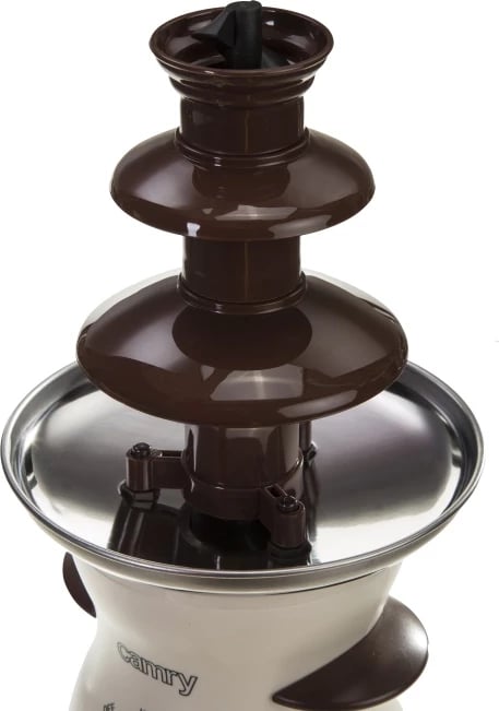 Shatërvan çokollate, Adler, CR 4457, 3 nivele, 500 ml, 80W (190W max), 60°C, bardhë-kafe