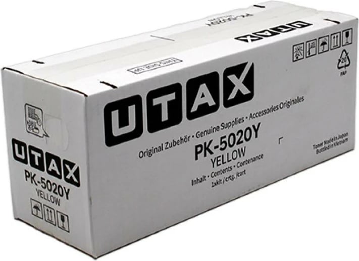 Toner Utax PK-5020Y 1T02YJAUT0, rendiment 5000 faqe, e verdhë