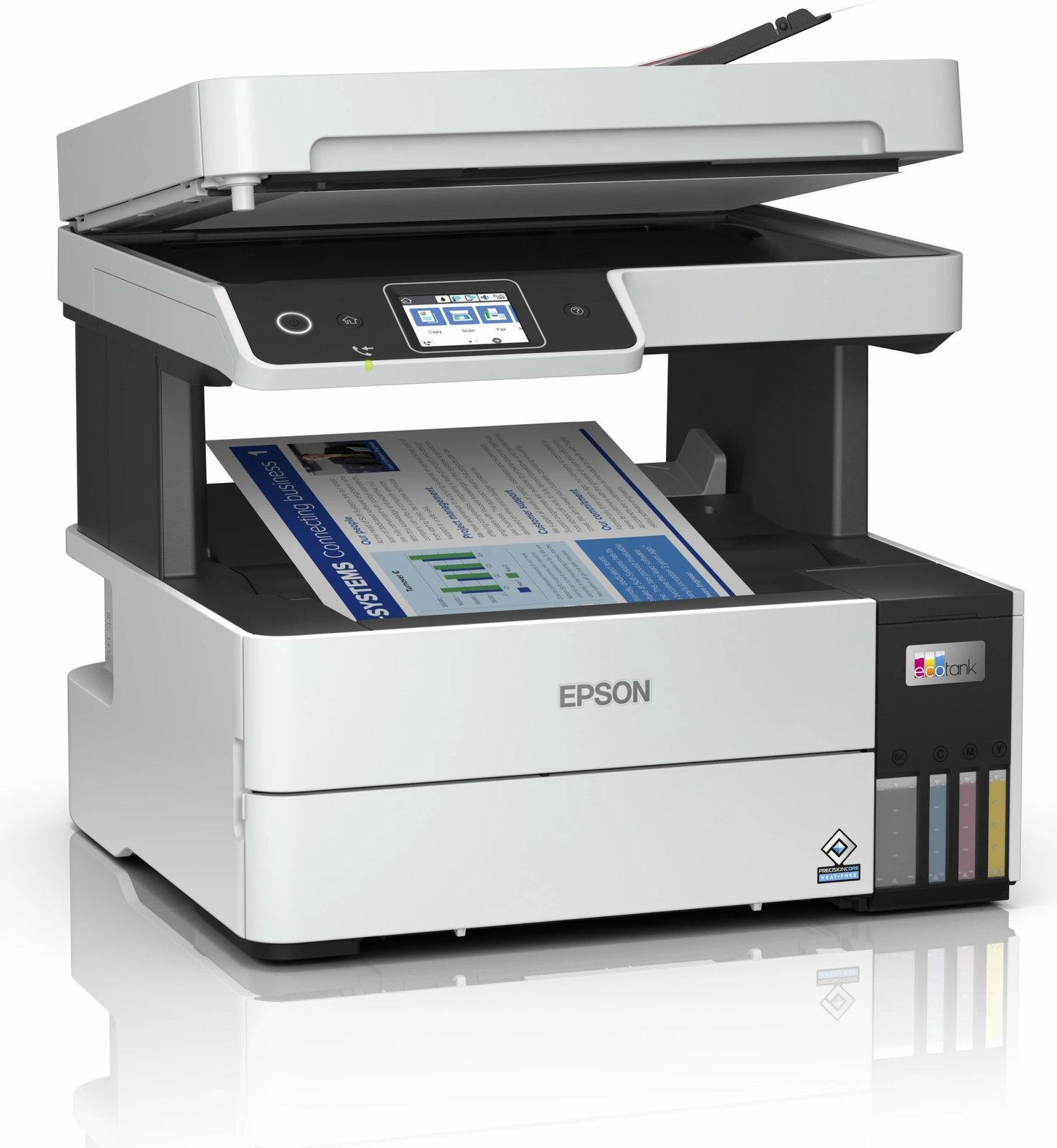 Printer multifunksional Epson EcoTank ET-5170, ngjyra, A4, Wi-Fi, ekran LCD, zi/bardhë Printer multifunksional Epson EcoTank ET-5170, ngjyra, A4, Wi-Fi, ekran LCD, zi/bardhë