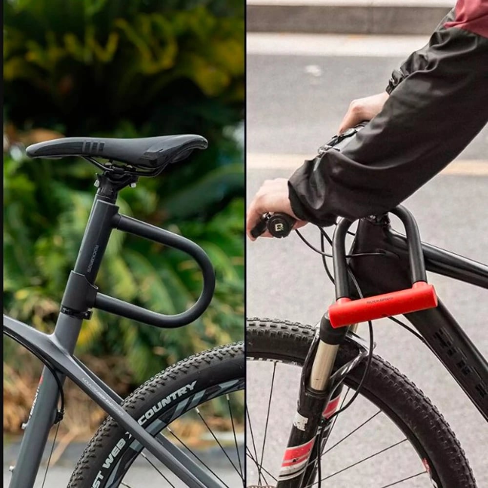 Bravë biçiklete Rockbros RKS610-BK U-lock, e zezë