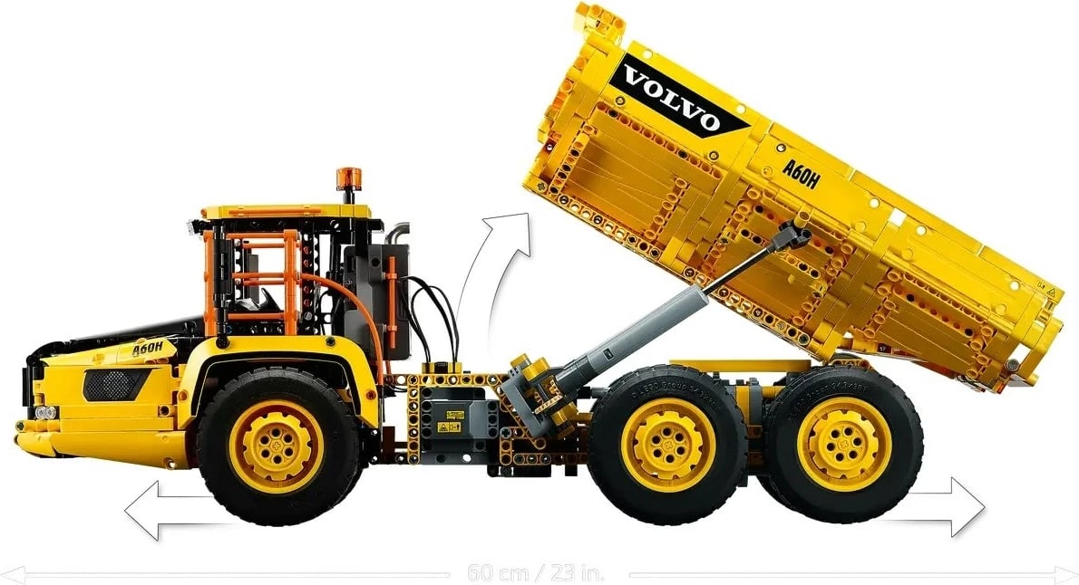 Set LEGO Technic Volvo 6x6 Articulated Hauler 42114, Verdhë Set LEGO Technic Volvo 6x6 Articulated Hauler 42114, Verdhë