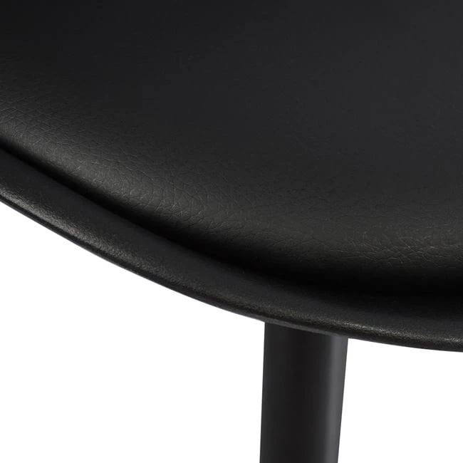 Karrige Vegas FH0033.32 polipropilenë-PU-e zezë 47,5x55x82 cm, set prej 4 copë