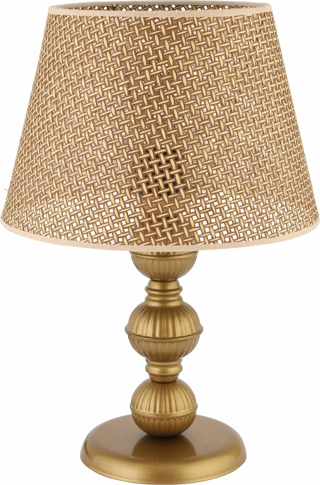 Llambë tavoline Opviq, 300 Hazeran, ngjyrë camel dhe ari