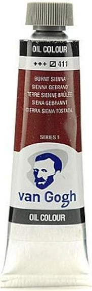 Ngjyrë vaji Talens Van Gogh 411, 200ml, Burnt Sienna