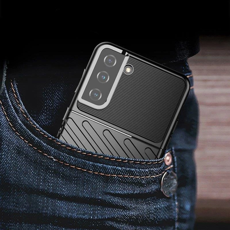 Mbështjellës Hurtel Thunder Case për Samsung Galaxy S22+, i zi