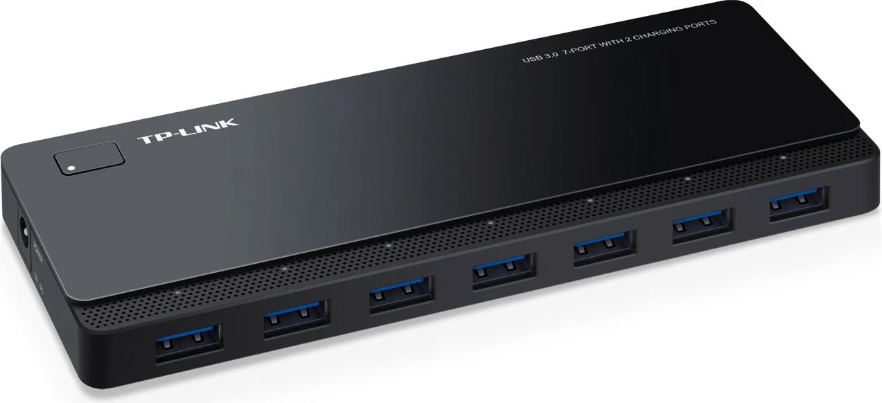 USB hub TP-LINK UH720, 7 porta USB 3.0 + 2 porta karikimi, i zi