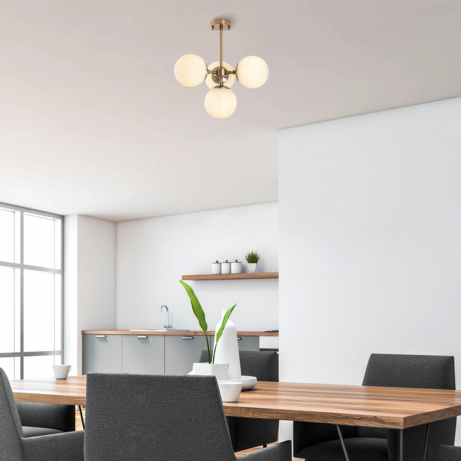 Llambë tavani Opviq, Akkas - 10061, vintage, 43x43x47 cm