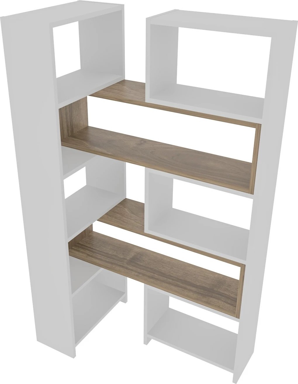 Raft librash Hanah Home, Poyraz, i bardhë dhe arre