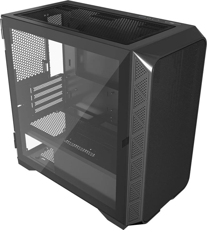 Kasë Gembird Fornax MK200, ATX, xham i temperuar, mesh, e zezë