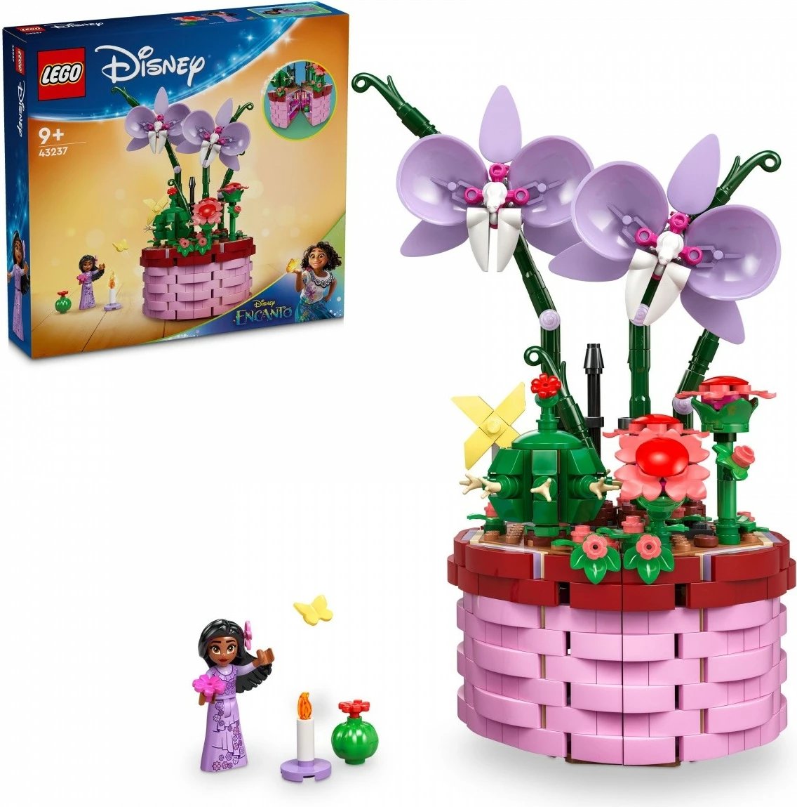 Set LEGO Disney Encanto Isabeli Flowerpot 43237, 641 pjesë, për fëmijë, Plastikë