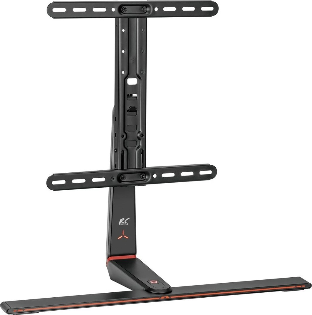Mbajtës gaming për monitor Maclean RS167, për tavolinë, me ndriçim LED, i zi