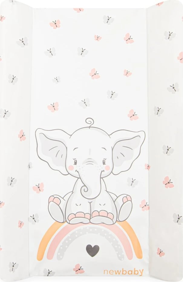 Shtresë ndërrimi bebe, New Baby Elephant, 47x70 cm, e bardhë