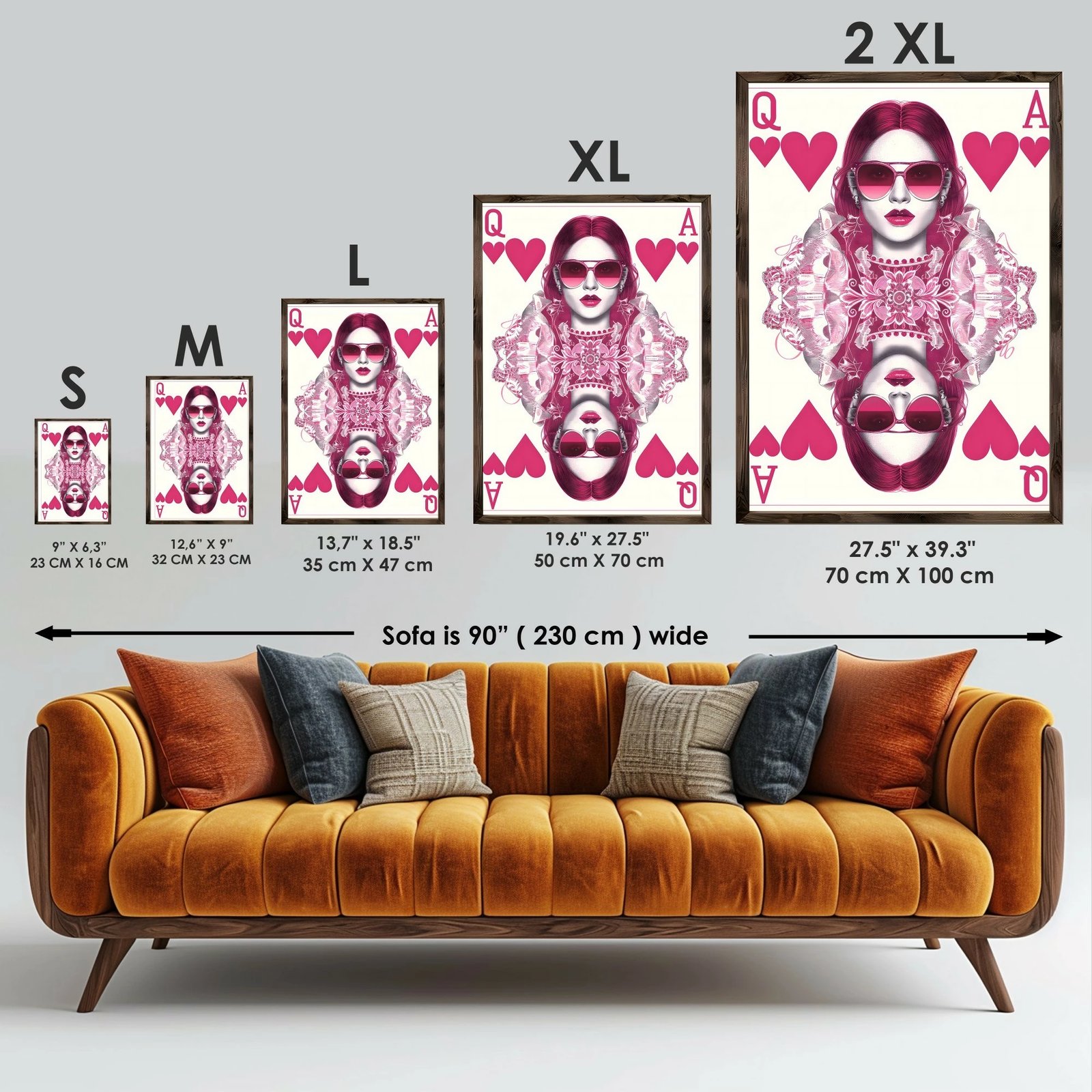 Pikturë dekorative me kornizë MDF, Wallity, GE115-L