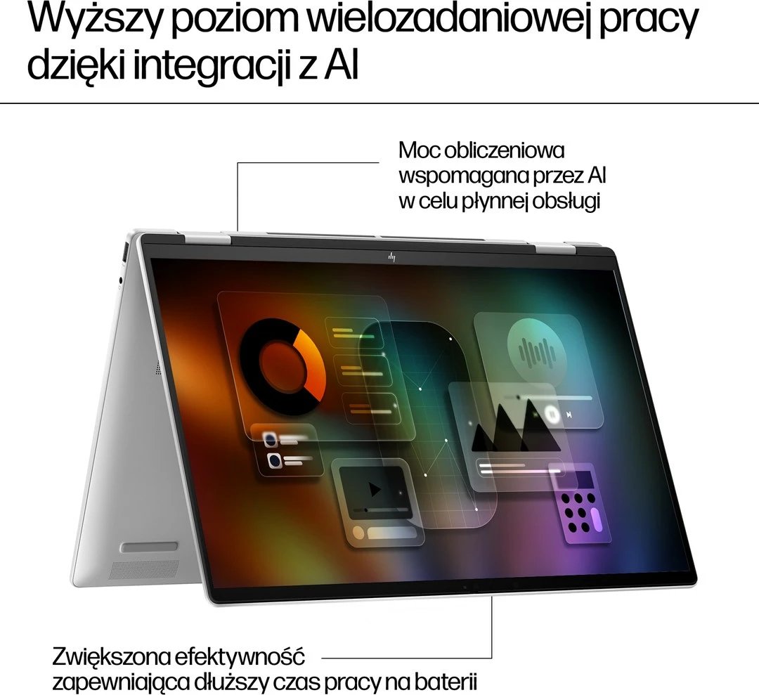 Laptop HP ENVY x360 16-ac0013dx, Intel Core Ultra 5 125U, 16" touchscreen, 16 GB RAM, 512 GB SSD, Silver