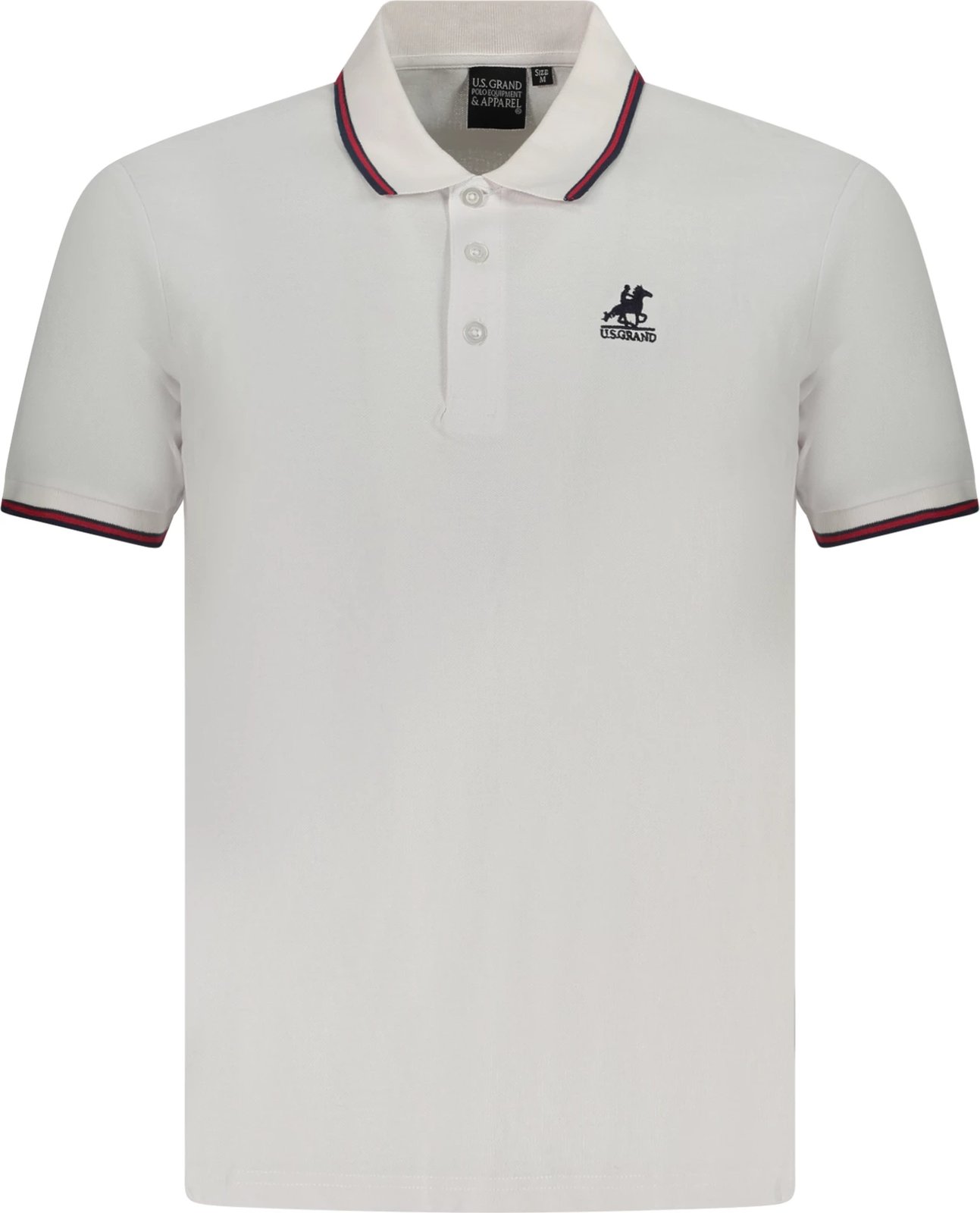Maicë polo për meshkuj U.S. GRAND POLO, e bardhë