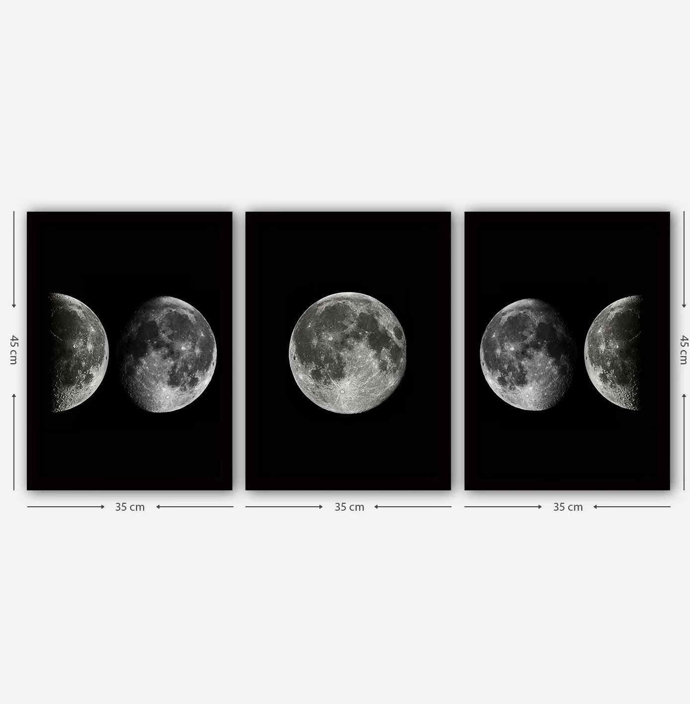 Pikturë dekorative me kornizë (3 copë), Wallity, 3SC111