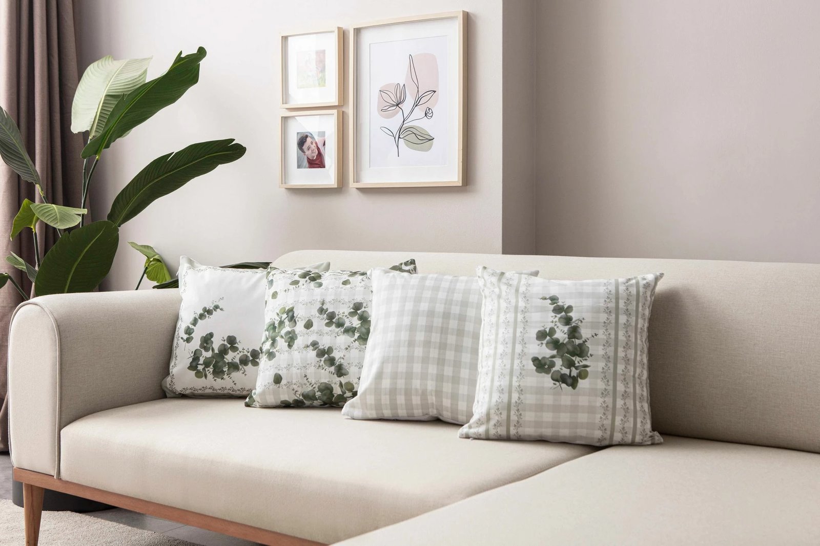 Set mbulesash për jastëkë (4 copë), Evila Originals, e gjelbër, 2028