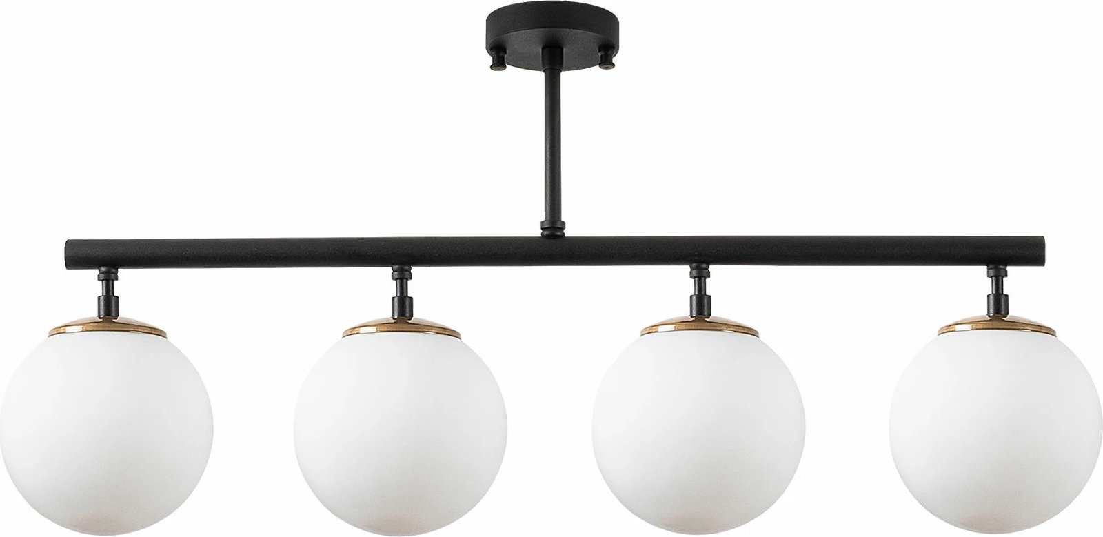 Llambë tavani Opviq, Fazli - 10426, e zezë, ari, krem, 70x15x35cm