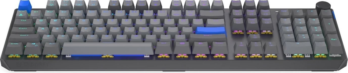 Tastierë mekanike wireless Endorfy Thock V2, RGB, full-size, hot-swap, gri