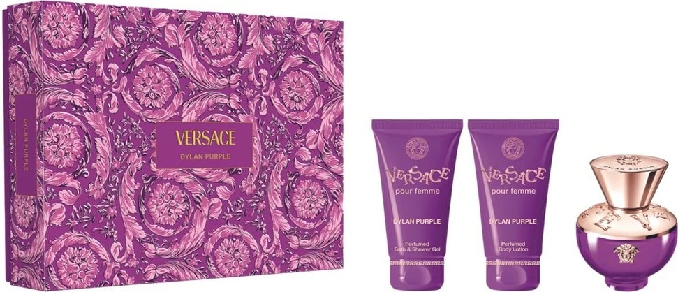 Set Eau de Parfum për femra Versace Dylan Purple Pour Femme 3 copë 50ml