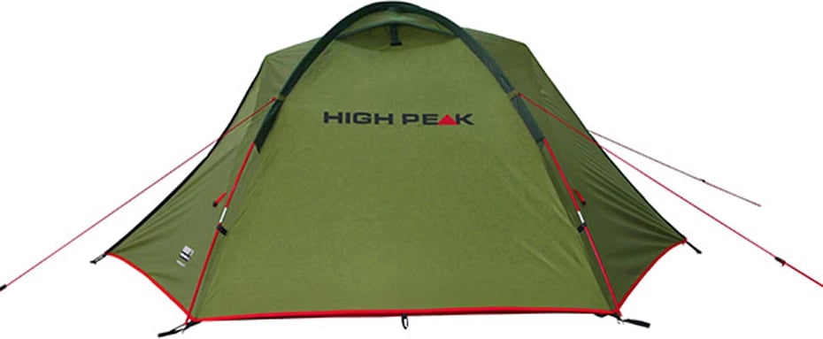 Tendë High Peak për 3 persona, gjelbër-kuqe