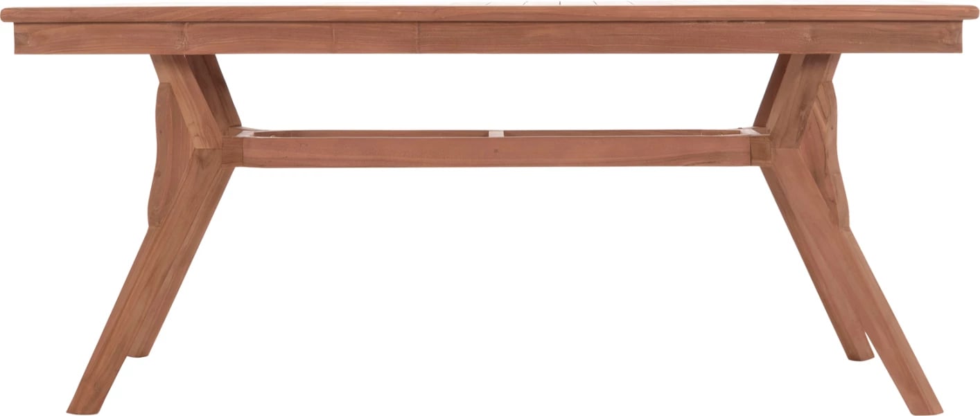Tavolinë ngrënie për jashtë, dru teak natyral, WONDER FH18116, 180x91x75cm