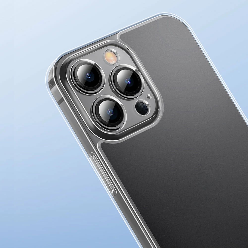 Mbështjellës Baseus Frosted Glass për iPhone 13 Pro Max, Transparent