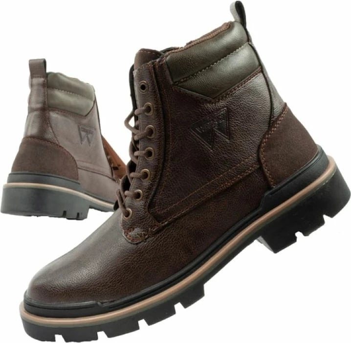 Çizme Chelsea për meshkuj Wrangler, kafe të errëta