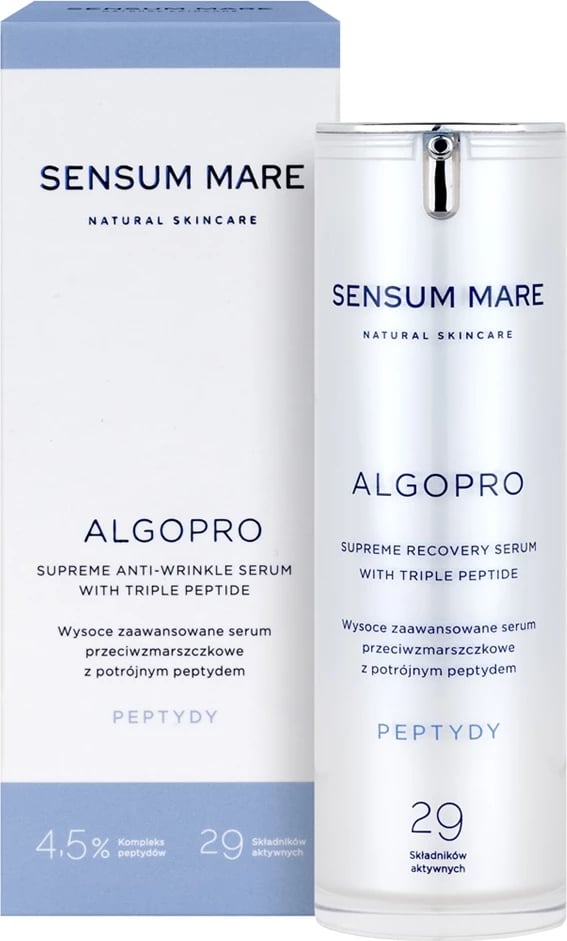 Serum anti-rrudhë për femra Sensum Mare Algopro Highly Advanced Triple Peptide, 30ml