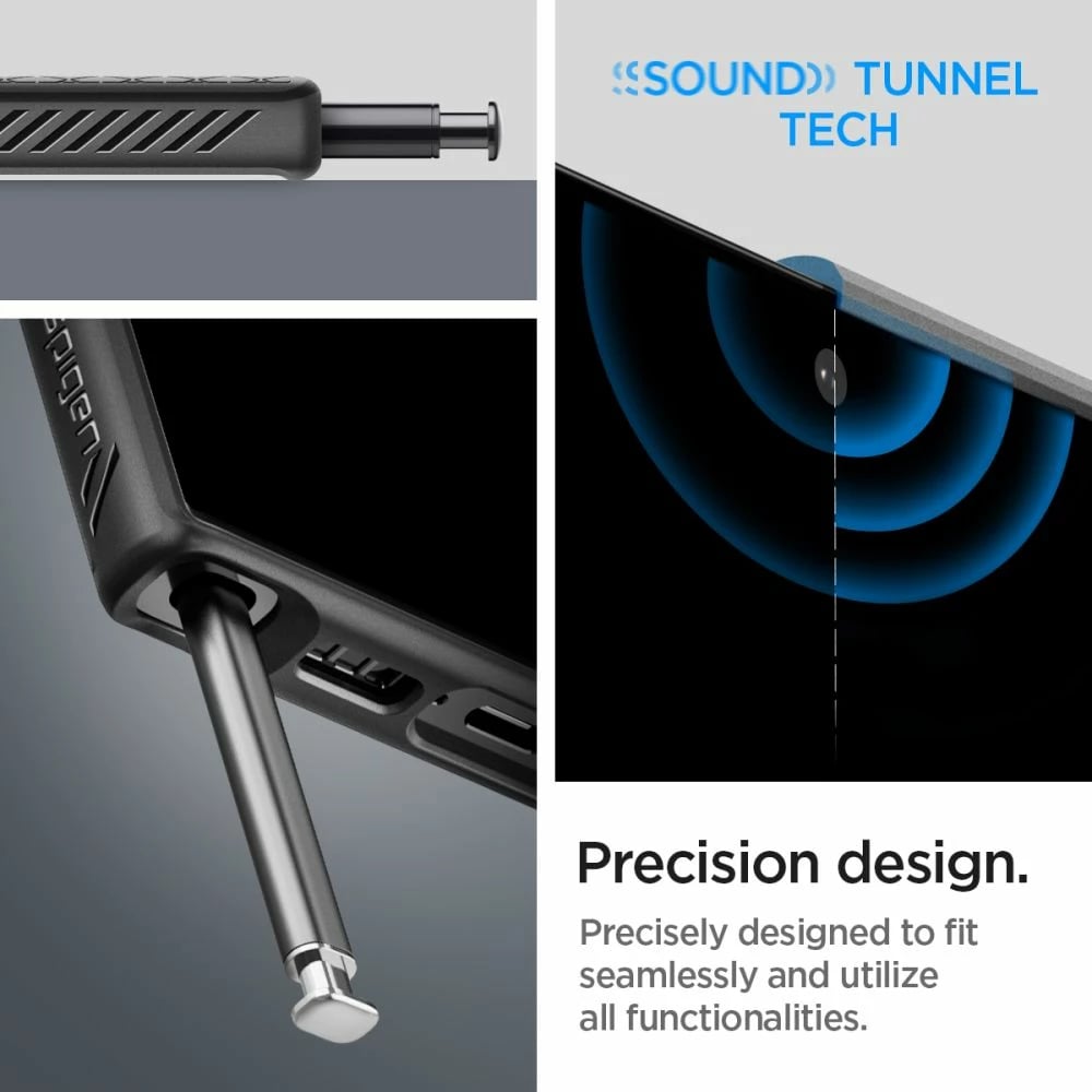 Mbështjellës Spigen Liquid Air për Samsung Galaxy S23 Ultra, Mat i zi