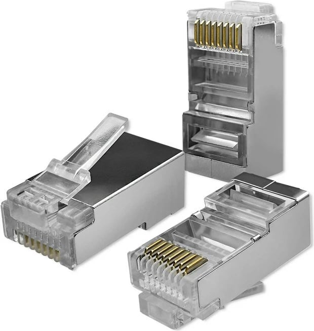 Lidhës RJ45 Qoltec 54556, CAT6, FTP, 100 copë, me kontakte të arta