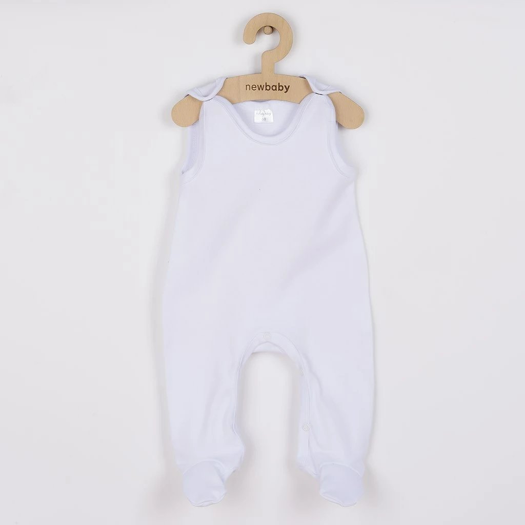 romper për bebe, New Baby Classic, madhësi 62 (3-6m), pambuk 100%, e bardhë