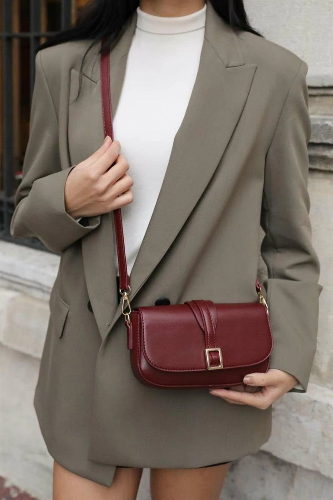 Çantë supi Zoozie Bags, ngjyrë e kuqe Claret, MK1020022KV10-003 v2