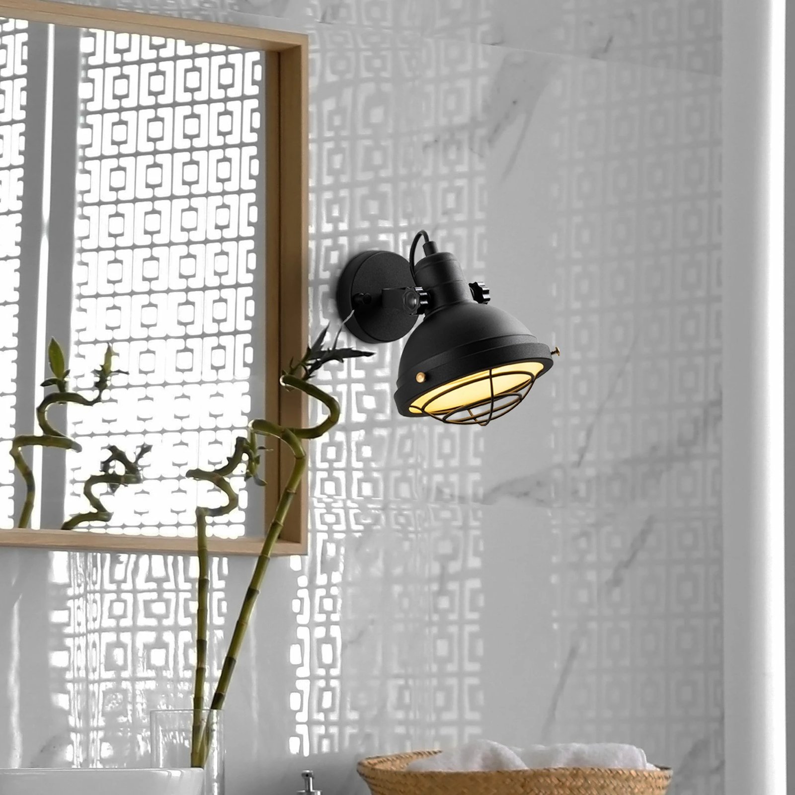 Llambë muri Opviq, Spoly - 13803, ngjyrë e zezë