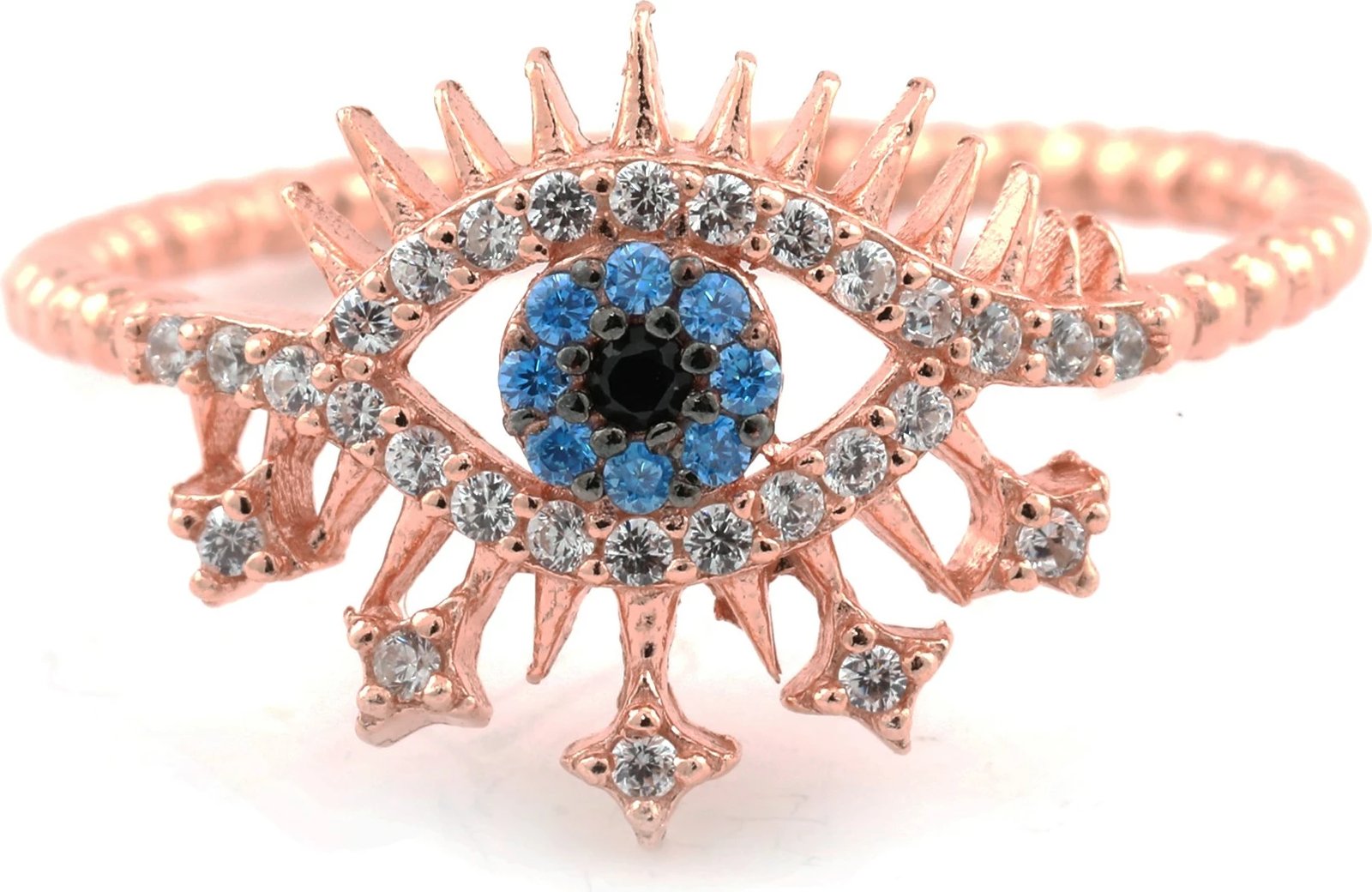 Unazë argjendi Jumeon, ngjyrë ari rozë, 10108ROS