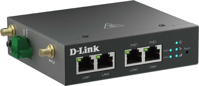 Modem LTE D-Link DWM-314-TP, 4 porte Ethernet, PoE, Nano SIM, i zi