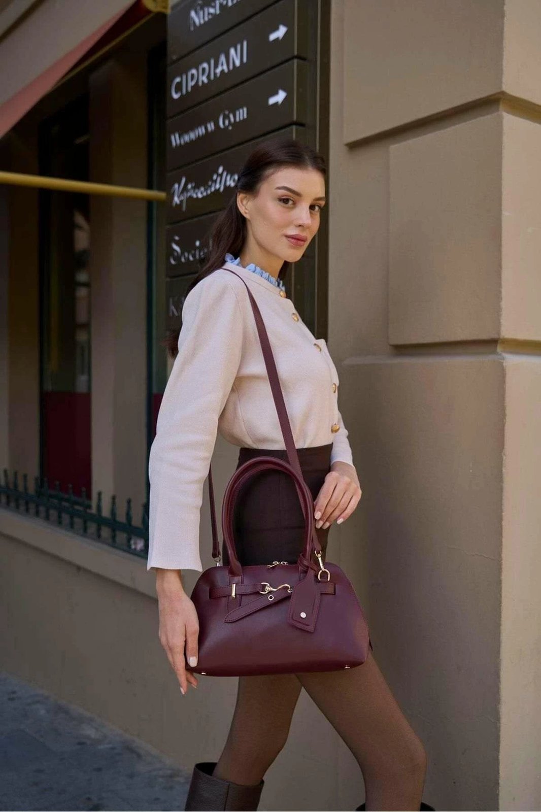 Çantë dore Zoozie, MK1020225SV10-002, ngjyrë e kuqe e thellë