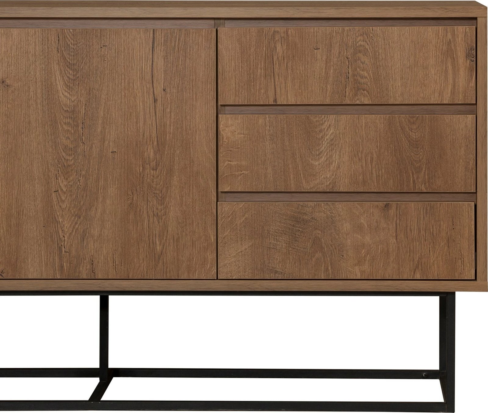 Set mobiljesh për dhomë dite Skye Decor, Laxus Takım 19, ngjyrë arre dhe e zezë