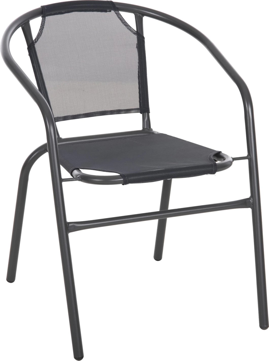 Karrige për jashtë LEDAN FH5977.01 metal & textilene, ngjyrë gri, 55x58x72H cm