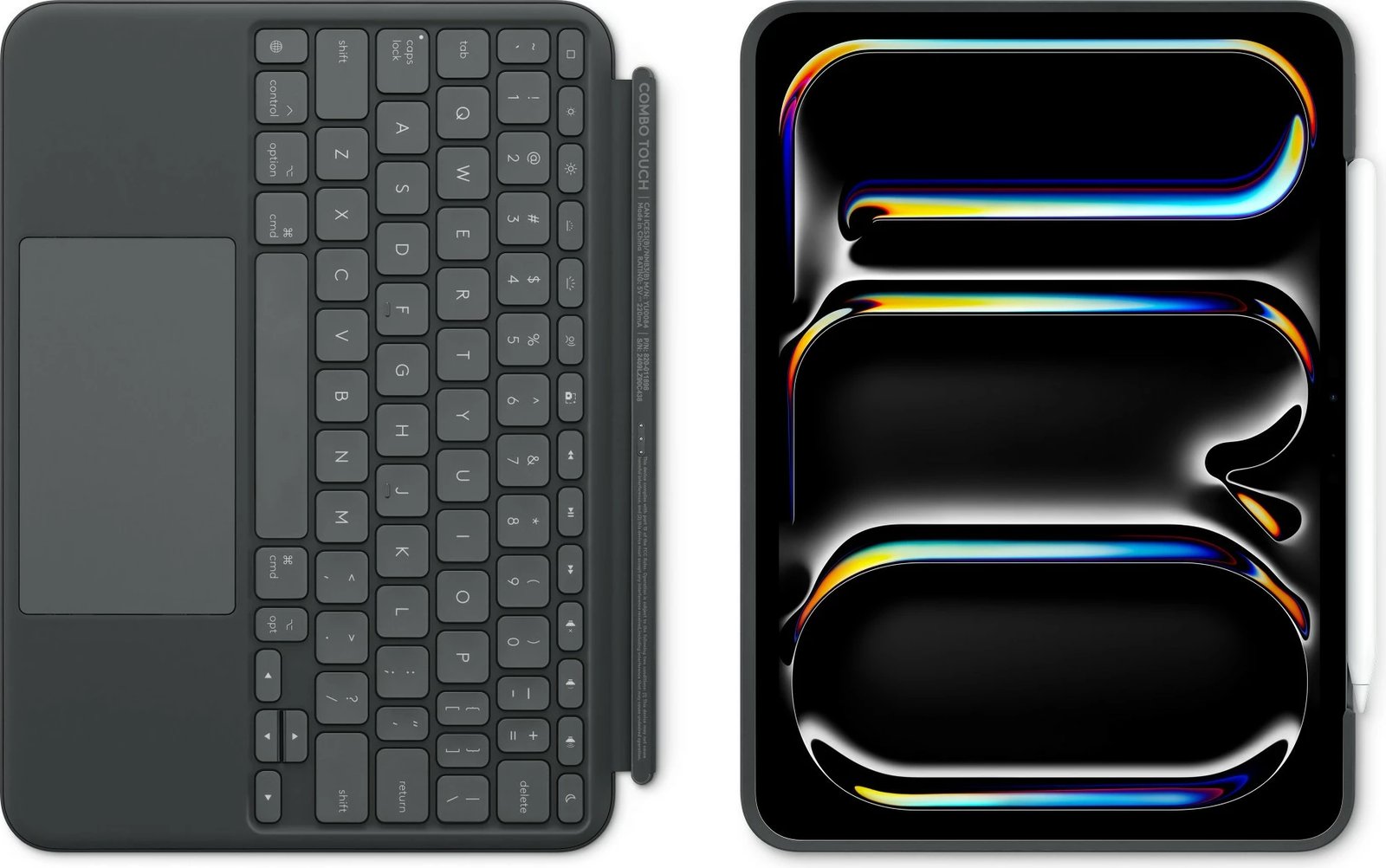 Tastierë Logitech për Apple iPad Pro 11-inch, QWERTY, Trackpad, Scissor key switch, e zezë