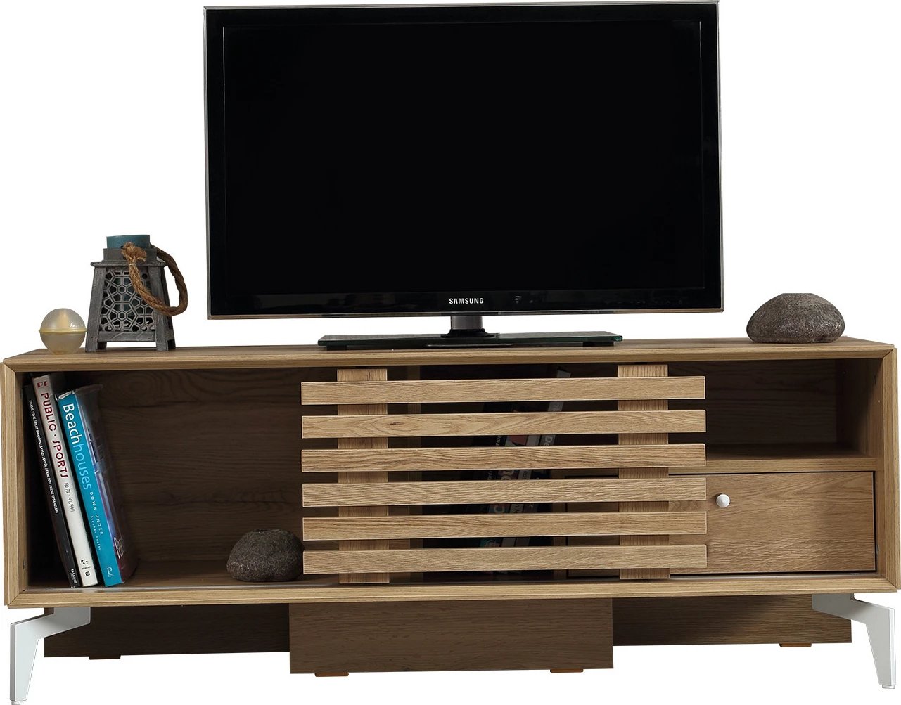 Komodë TV Hanah Home, Lulu 125, ngjyrë lisi