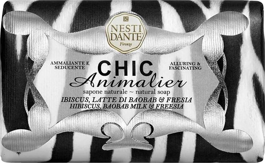 Sapun trupit Nesti Dante Chic Animalier White 250g
