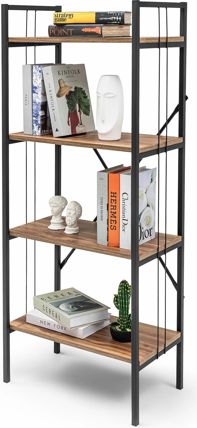 Raft librash Skye Decor, ngjyrë lis dhe gri, Ggmbtlktp001