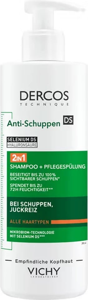 Shampon dhe balsam 2-në-1 Vichy Dercos Anti-Dandruff unisex 390ml