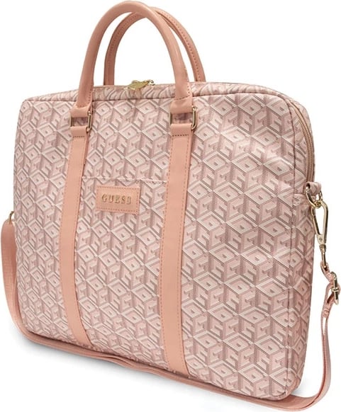 Mbështjellës laptop Guess GCube Stripes, 16 inç, Rozë