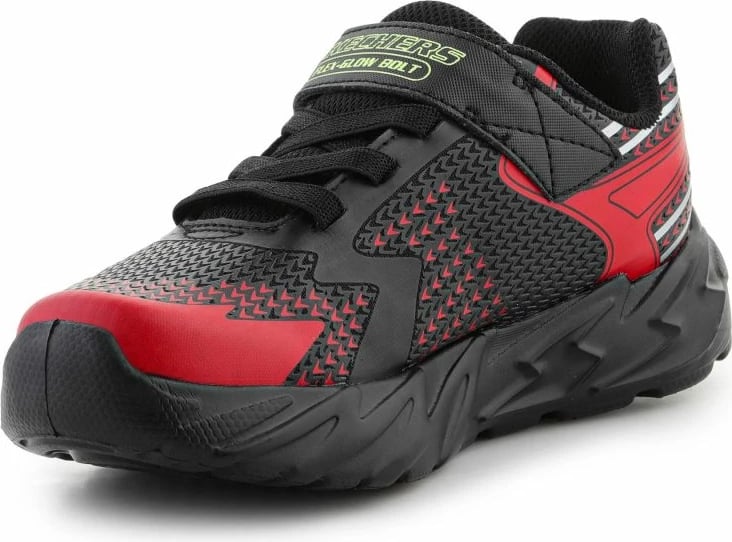 Atlete fëmijë Skechers, të zeza dhe të kuqe