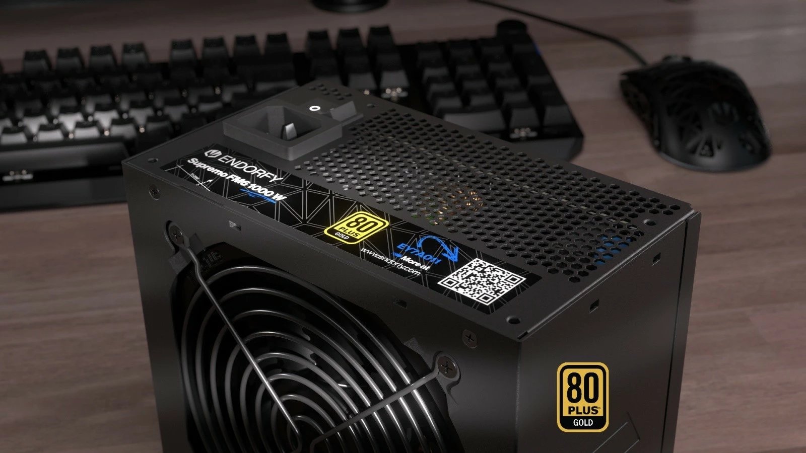 Kasë furnizimi Endorfy Supremo FM6 Gold 1000W, modular, 80 PLUS Gold, e zezë