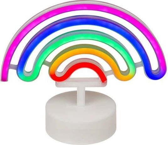 Dritë neon NEXT ylber, me bateri, 23x10x19.5cm